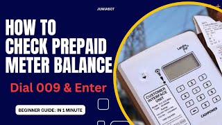 How to Check your Prepaid Meter Balance in Nigeria  Simple Easy Step [upl. by Caty424]