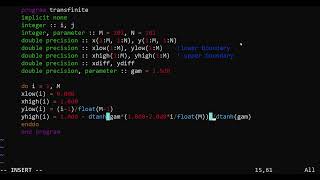 Program to Create Grid using Transfinite Interpolation [upl. by Nobile]