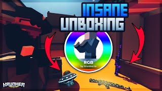 Most INSANE Krunker Unboxing on Youtube UNOBTAINABLE [upl. by Ahsain975]