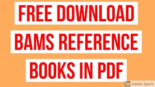 FREE DOWNLOAD BAMS REFERENCE BOOKS IN PDF AIAPGET NOTES AYURVEDA BOOKS [upl. by Llerryt]