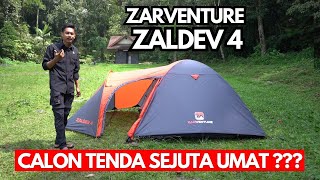 REVIEW TENDA ZARVENTURE ZALDEV 4 PERSON [upl. by Siradal169]