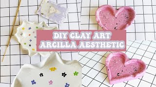 🌈DIY ARCILLA SIN HORNO  DIY CLAY ART AESTHETIC 3  Soy Coco🌈 [upl. by Clance]