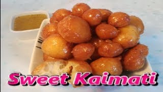 Sweet Kaimati in Hindi  My Kitchen Food [upl. by Otreblaug]