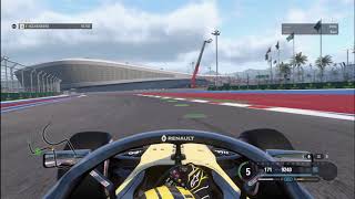 F1 2019  SZYBKIE OKRĄŻENIE W ROSJI Z NICO HULKENBERGIEM GAMEPLAY [upl. by Eliathas607]