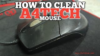 HOW TO CLEAN A4TECH MOUSE TO MAKE IT RUN SMOOTHLY LIKE NEW [upl. by Martguerita]