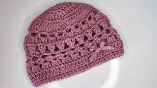 85 How to crochet a baby hat [upl. by Llemart]