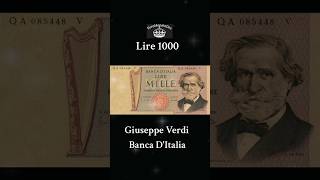 Lire 1000 Giuseppe Verdi Banca DItalia 🇮🇹 monete rare lire collection euro italy numismatica [upl. by Anyak]