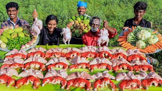 25 Chicken Mass Cooking with Daddy Arumugam samayal I Tastee Kiruthiga [upl. by Gae]