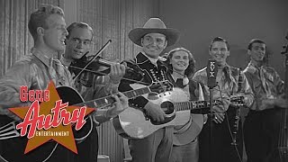 Gene Autry amp Pals of the Golden West  Back in the Saddle Again from Rovin Tumbleweeds 1939 [upl. by Ainerbas]