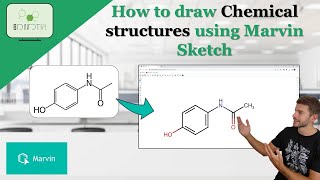 How to draw chemical structures using Marvin Sketch chemistry organic marvinsketch [upl. by Lowrance]