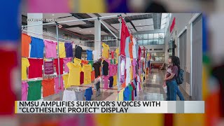 NMSU holds annual ‘Clothesline Project’ to bring awareness of violence abuse [upl. by Arvad]