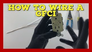 How to wire a GFCI  How to terminate a ground fault circuit interrupter  The Electrical Guide [upl. by Amr]