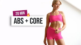 20 MIN ABS AND CORE Burn No Equipment Home Workout Core Conditioning and Strength [upl. by Dronel]