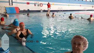 AQUAFITNESS AQUAGYM E HIDROGINASTICA  14 ejercicios con la manopla para mayores de 60 años [upl. by Aaron937]