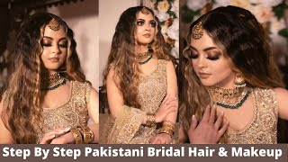 Pakistani Bridal Hair amp Makeup Tutorial Kashees Makeup [upl. by Tallu]