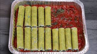 Spinach amp Ricotta cannelloni recipe  serves 5 [upl. by Akcinehs]