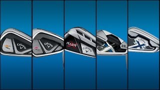 Callaway X2 Hot Irons Compared Against X Hot RAZR X X22 and X20 [upl. by Latsyrcal]