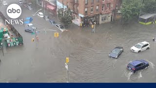 New York declared state of emergency from flooding  GMA [upl. by Brittney427]