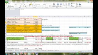 Excel Spreadsheet to calculate Porosity Effective Porosity Density Saturation Index etc [upl. by Ruscio338]