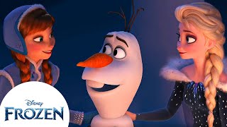 Anna amp Elsa Love Olaf  Olafs Frozen Adventure  Frozen [upl. by Venus]