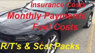 Financial Analysis  Buying a Challenger  Charger RT or Scatpack  Insurance  Fuel  Payment [upl. by Rosenberg966]