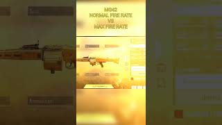 MG42 NORMAL FIRE RATE VS MAX FIRE RATE 🔥✅ codmobile codm callofdutymobile mg42 [upl. by Drofnil]