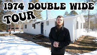 Renovated 1970s Double Wide Mobile Home House Tour [upl. by Poore]