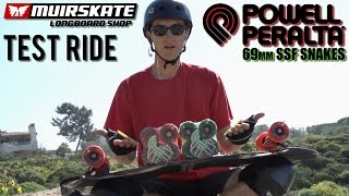 Test Ride Powell Peralta Snakes Wheels  MuirSkate Longboard Shop [upl. by Ribaj]