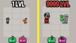 MAX LEVEL in Merge Mafia Boxman Battle Game [upl. by Stoops242]