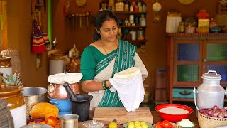 Making Paneer from Milk  Paneer Butter Masala  A Life Of Tamil Tradition  The Traditional Life [upl. by Pepillo]