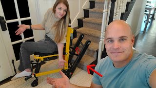 Can this wheelchair Really Climb STAIRS  Mobile Stairlift [upl. by Airotal]