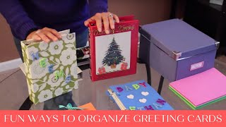 Fun Ways to Organize Greeting Cards [upl. by Aratahs]