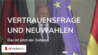 VERTRAUENSFRAGE NEUWAHLEN NEUE REGIERUNG Das ist jetzt der Zeitplan [upl. by Geraldine676]