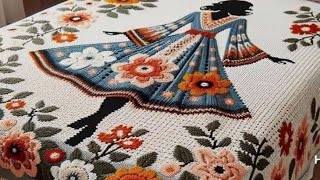 crochet bedspread tutorialcrochet bed sheetsbedsheetsqureshiacrochet bedviralvideo [upl. by Ecitnirp890]