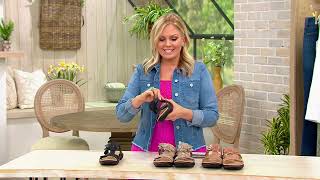 Clarks Collection Floral Slide Sandals  Laurieann Madi on QVC [upl. by Garmaise]