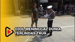 Kecelakaan Maut Ojol Meninggal Dunia Terlindas Truk 1 [upl. by Noman]