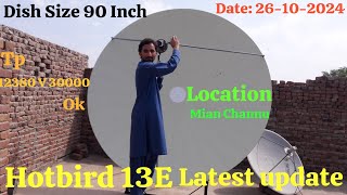 Hotbird 13E Ku Band latest update on 76 feet dish antenna Date 26102024 [upl. by Gehman]