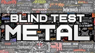 Blind test METAL  Tous genres de metal \ ⚠Difficulté extrême⚠ [upl. by Innos]