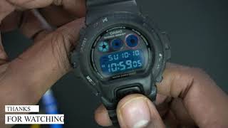 Casio GShock DW6900 3230 battery replacement tutorial tukar bateri [upl. by Saxe]