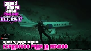 Gta 5 Online  EXPLOSIVOS PARA LA BÓVEDA Golpe al Diamond Casino Misión Preliminar Modo Agresión [upl. by Agostino815]