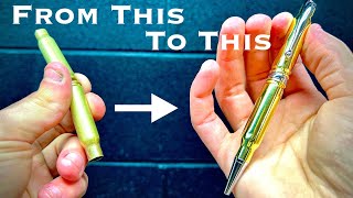 Transforming Bullet Shells into a Beautiful Ballpoint Pen [upl. by Ttayh]