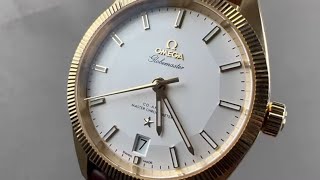 Omega Constellation Globemaster 13053392102002 Omega Watch Review [upl. by Siuluj]