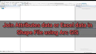 Arc GIS Tutorial  Join Attributes Data or Excel Data to shape file using ArcGIS Software  join [upl. by Ordnael449]