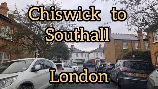 Chiswick to Southall  London drive [upl. by Riatsila]