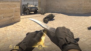 Falchion Knife Ultra Slomo Animation CS2 [upl. by Aekal]