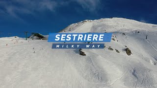 Sestriere – Skiing The Milky Way in Italy  Via Lattea [upl. by Cogen950]