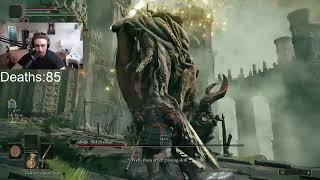 MARGIT INSANE PARRYING  Hysterics First Playthrough Elden Ring [upl. by Saidel]