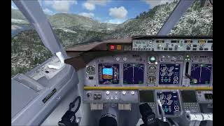 Landing at Castlegar Runway 33 with Boeing 737800  Dangerous approach  FSX Ultra Realism [upl. by Arvin648]