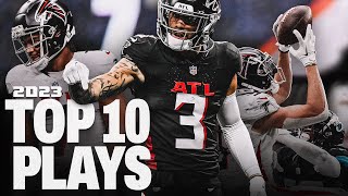 Top 10 Atlanta Falcons plays from the 2023 season  Highlights [upl. by Mcgrody]