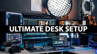 ULTIMATE Macbook Pro 3 Monitor Desk Setup  Anker 563 USBC Docking Station [upl. by Bernette707]